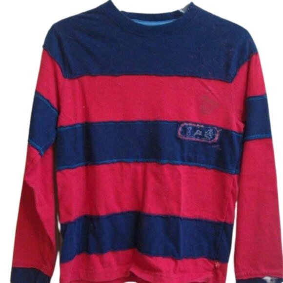 -Romeo Juliette Striped Shirt Boy Size 7 - Picture 1 of 1